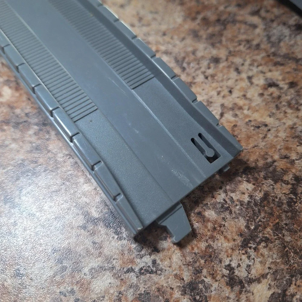 Tomy 1997 Gray Train Track 18 inch Straight Piece Made in Thailand Toy Accessory